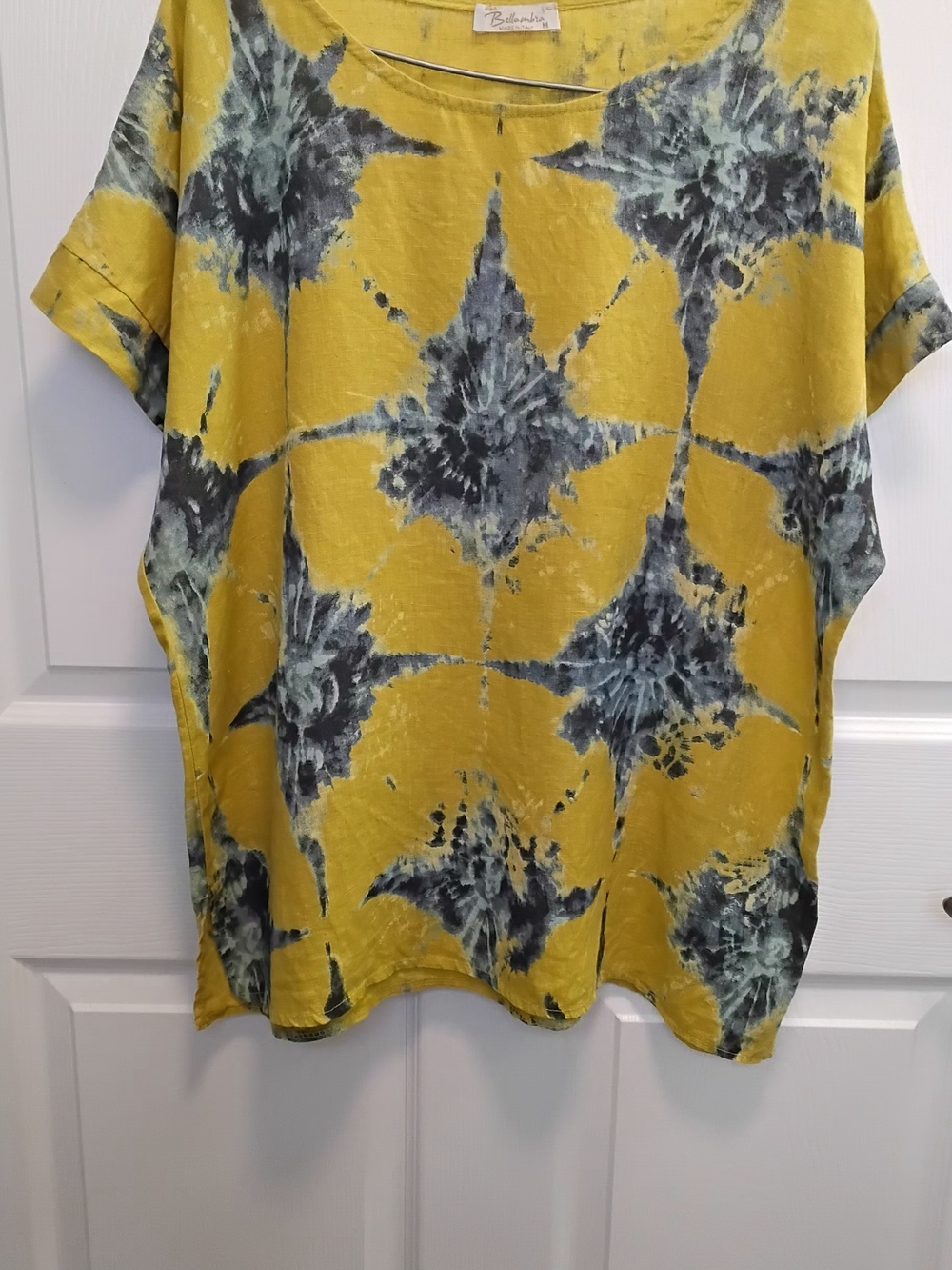 BELLAMBRA Hippie, Boho Shirt 100% Italian Linen‎